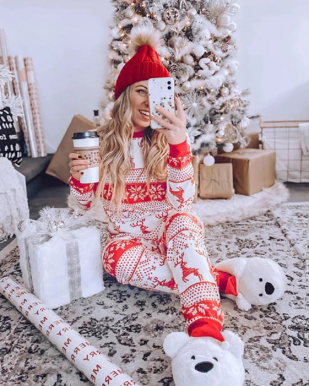 Christmas Pajamas Fall Family Set - # BOAA12710003