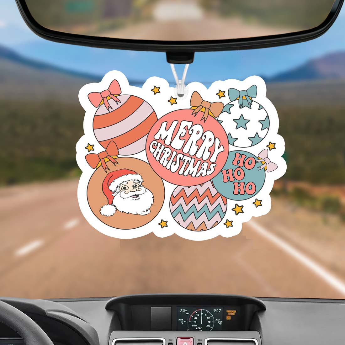 Christmas Hanging Air Freshener Balls Scented Car Home Holiday Ornaments