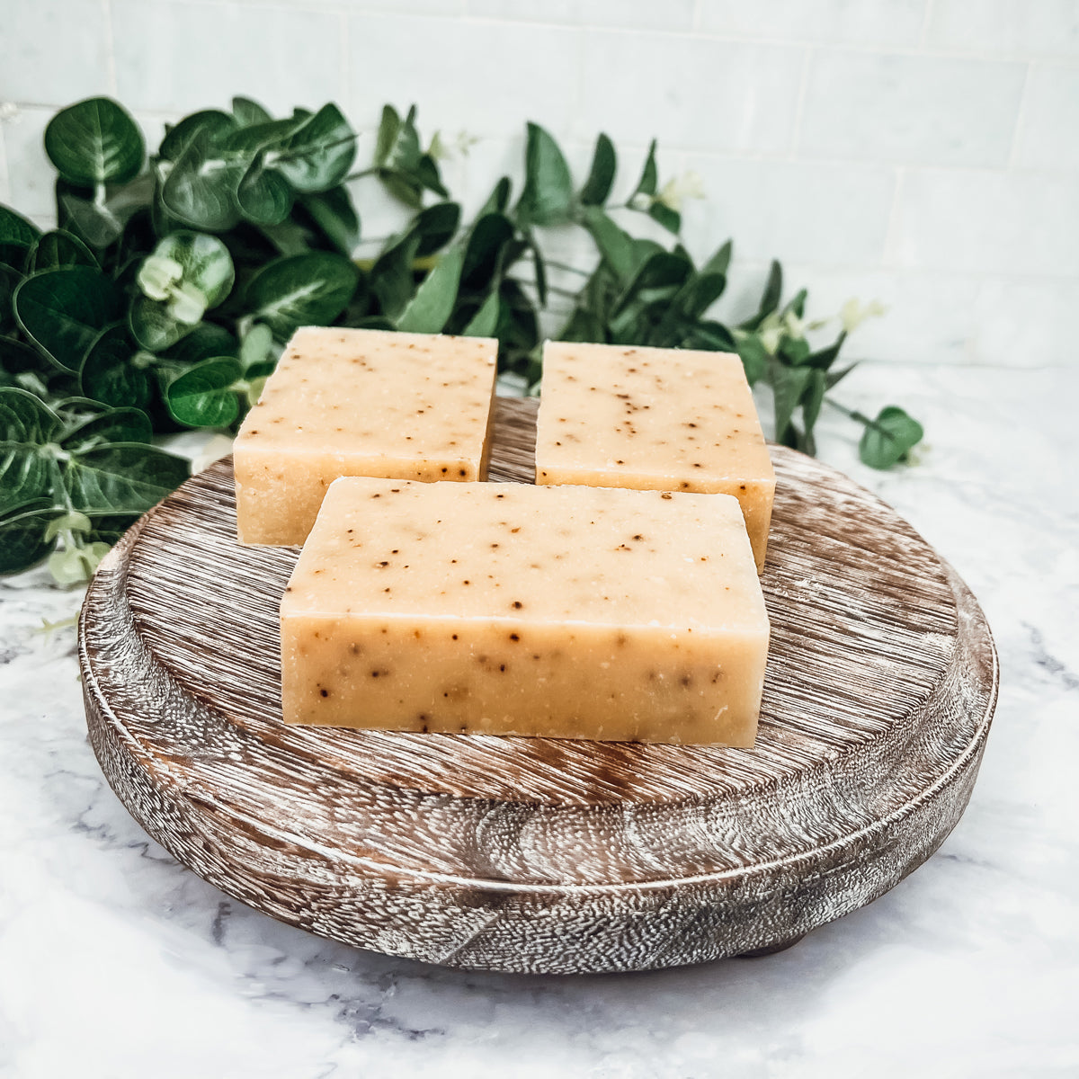 Cinnamon Latte Soap Bar - Spicy Cinnamon Coffee Scent With Coffee Grounds