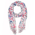 Circular Projection Art Scarf Lightweight Fashion Wrap
