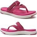 COFACE Womens Fashion Orthotic Flip Flops Ladies Slip On Lightweight Athletic Yoga Mat Cushion Thong Sandals With Comfortable Plantar Fasciitis Arch Support 9.5 Rose - # GIAA73510005