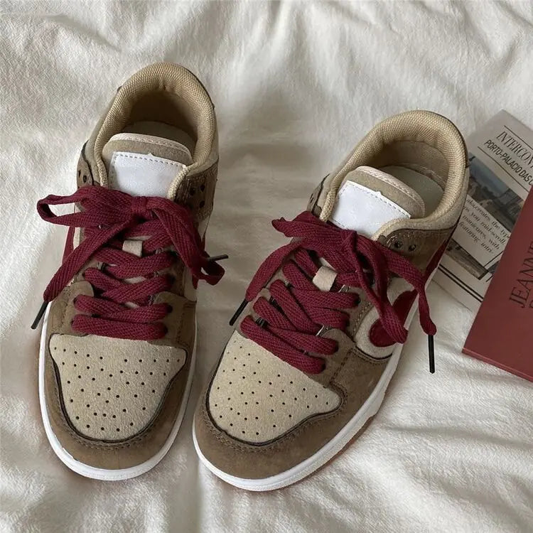Color Matching Casual Shoes 2022 Vulcanize Sneakers Breathable Sport Walking Running Spring Platform Shoes - # BOAA73510001