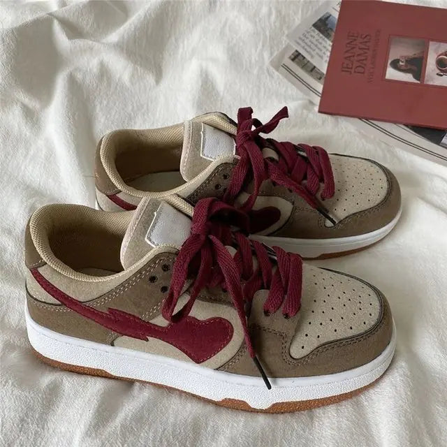 Color Matching Casual Shoes 2022 Vulcanize Sneakers Breathable Sport Walking Running Spring Platform Shoes - # BOAA73510001