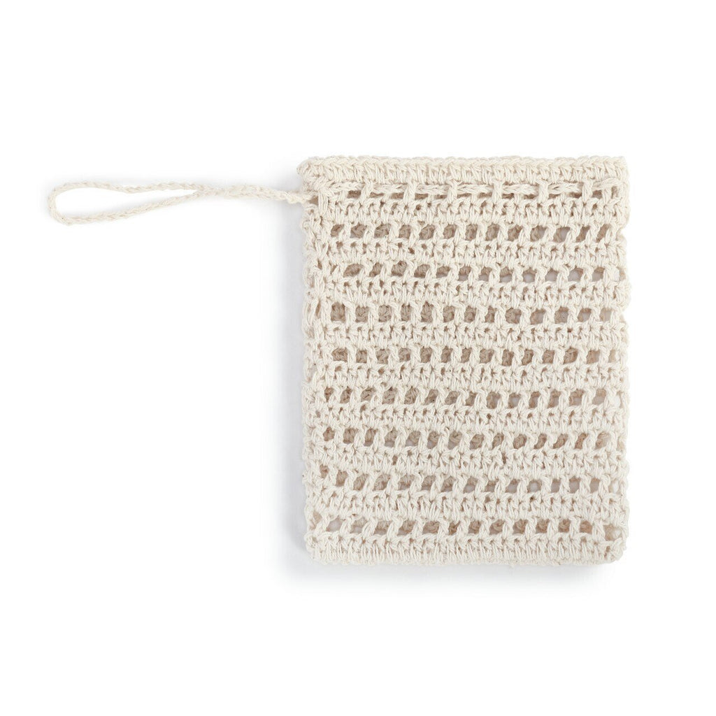 Comfort Handwoven Natural Fiber Exfoliating Washcloth, Gloves, & Soap Bag