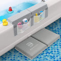 Comfortable Bath Kneeler and Elbow Kneeling Rest Pad for Baby Bathing Parents | Painless Foam Mat with Toy Organizer Pockets | Quick Drying Foldable Non-Slip for Baby and Toddler Bathing - # BAGE11110011