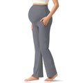 CUXFLS Womens Maternity Leggings Over The Belly Pregnancy with Pockets Yoga Pants Active Wear Tights Pants Workout - S - # WOAA21410006 - PRG