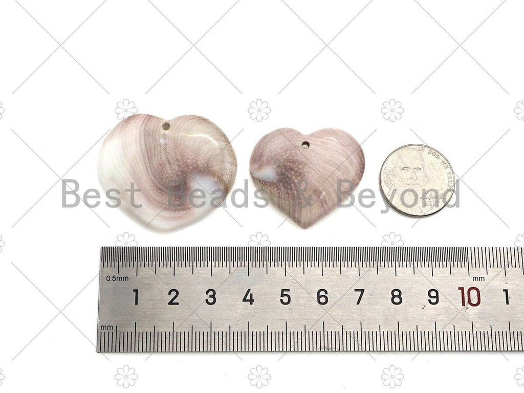 Natural shell Heart Pendant, Necklace White Shell Pendant,,27x30/36x40mm,Sku#YK15