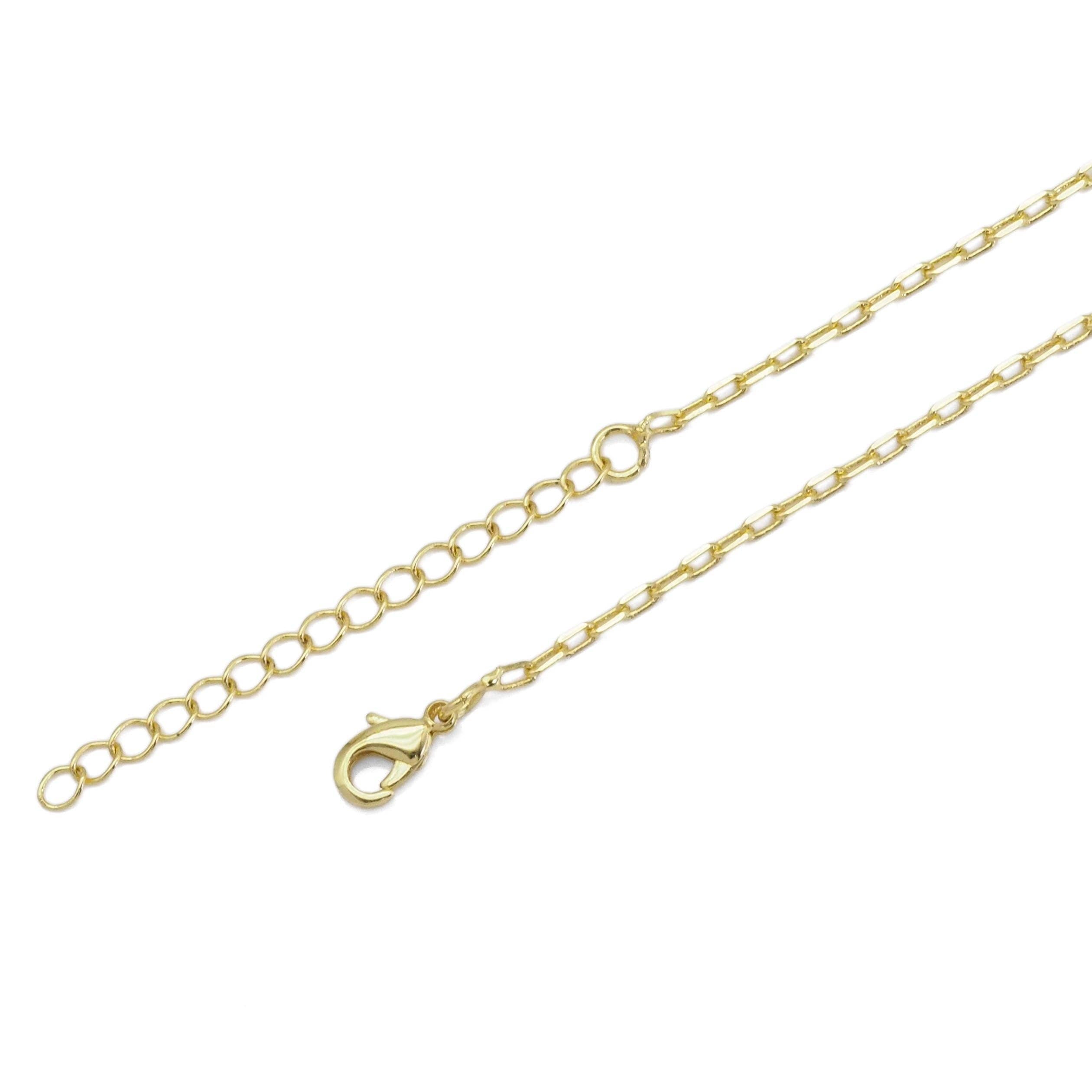 Dainy Thin Paperclip Think Chain Adjustable Necklace, Sku#LD489