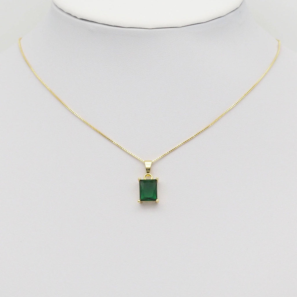 Rectangle CZ Charm, Sku#LX401