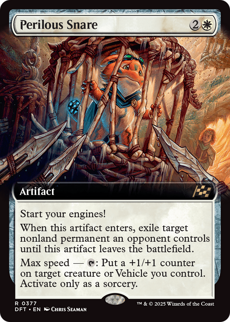 Perilous Snare (DFT-377) - Aetherdrift: (Extended Art) Foil