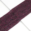 Genuine Garnet Round Faceted Beads, Sku#U1906