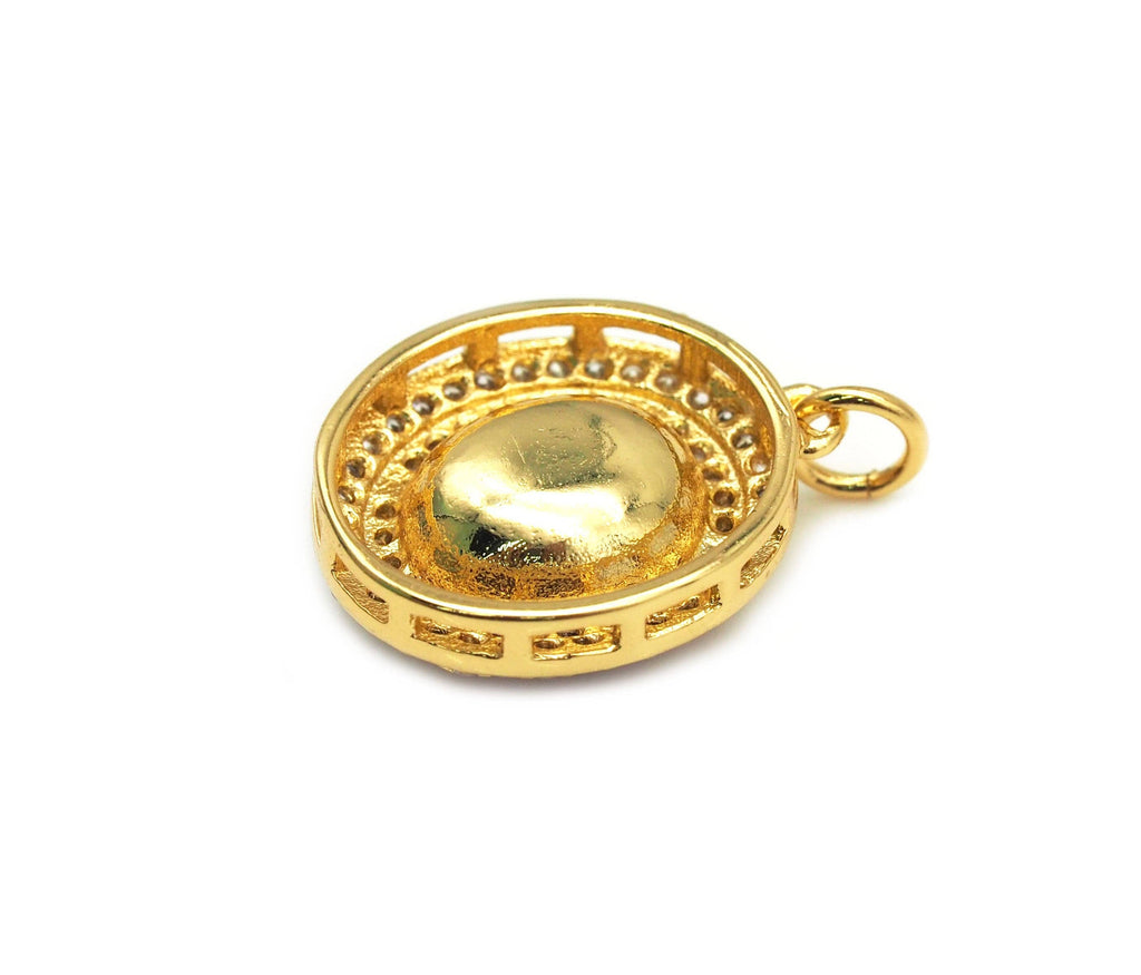 CZ Oval Charm, Sku#Y627
