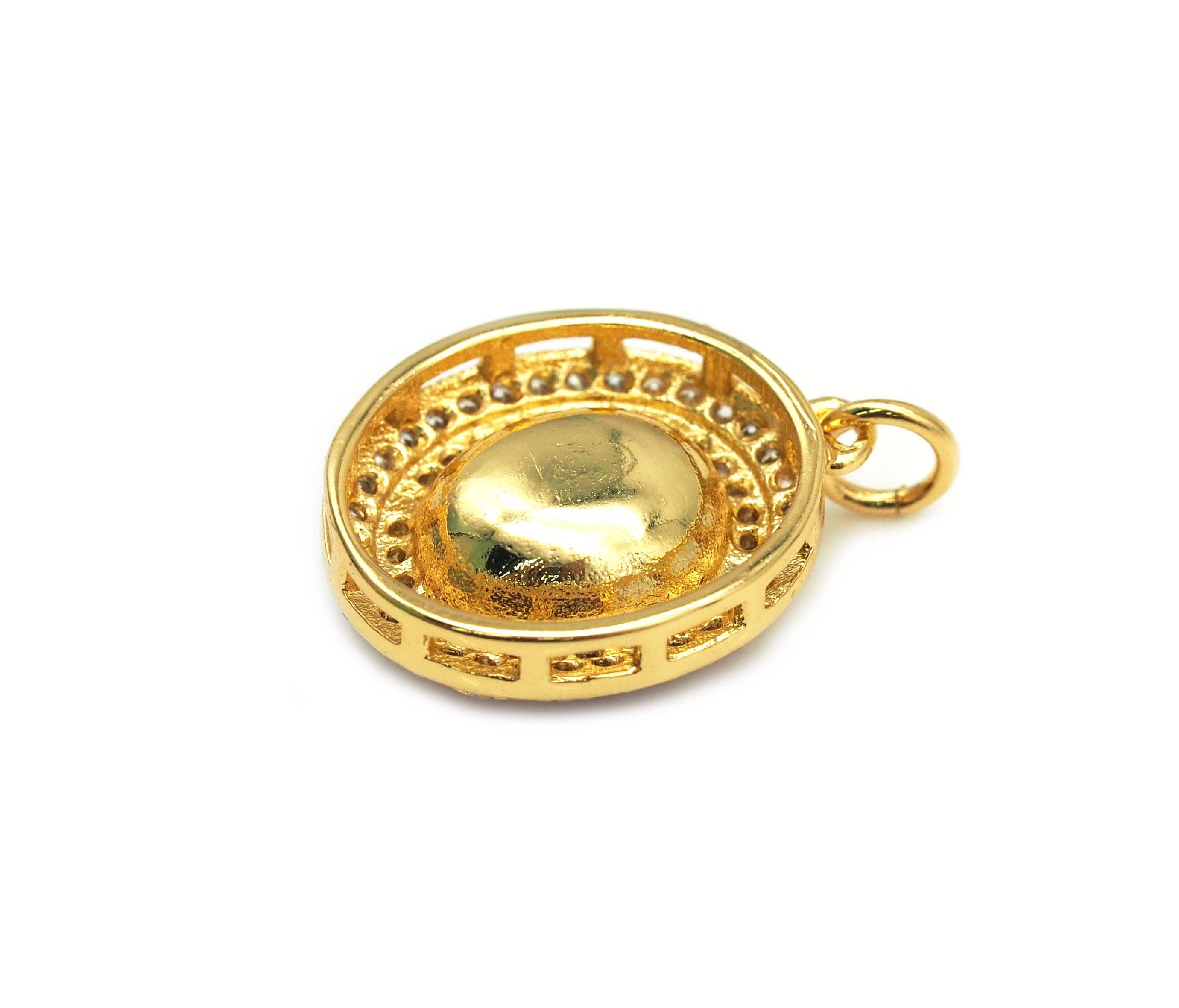 CZ Oval Charm, Sku#Y627
