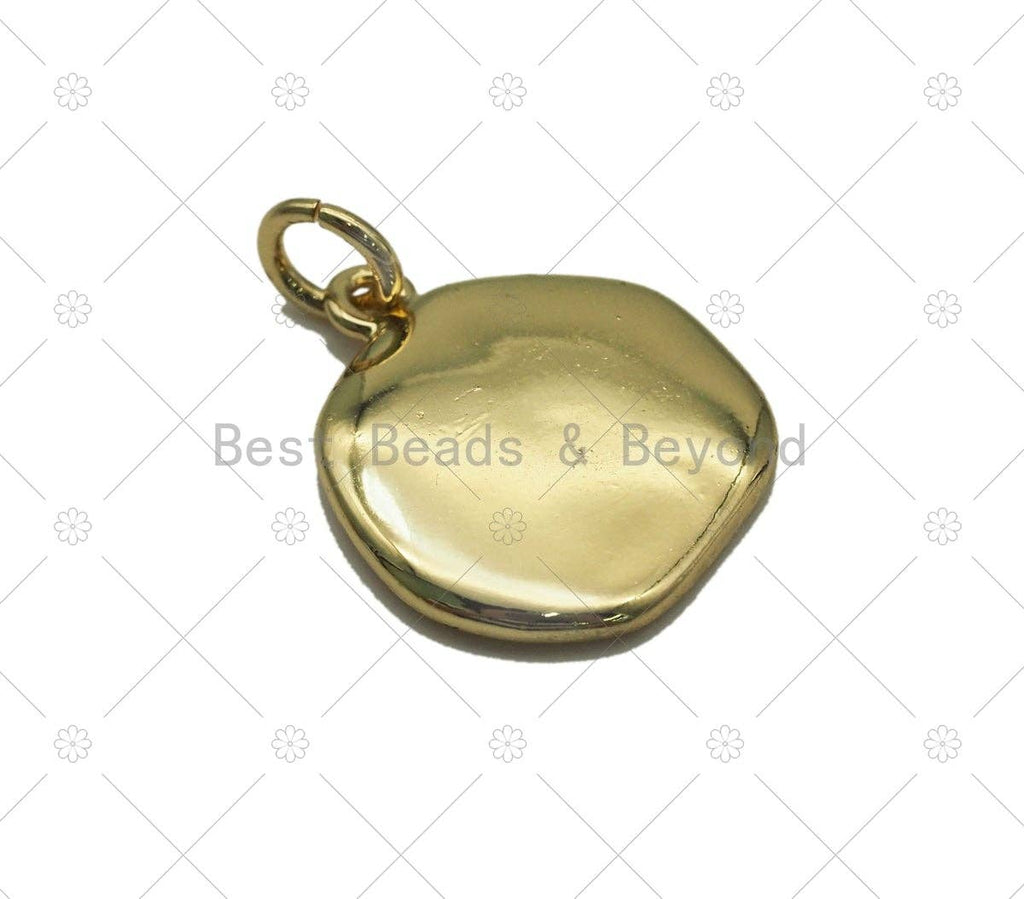 Enamel Sea Horse and Flower Charm, Sku#Y601