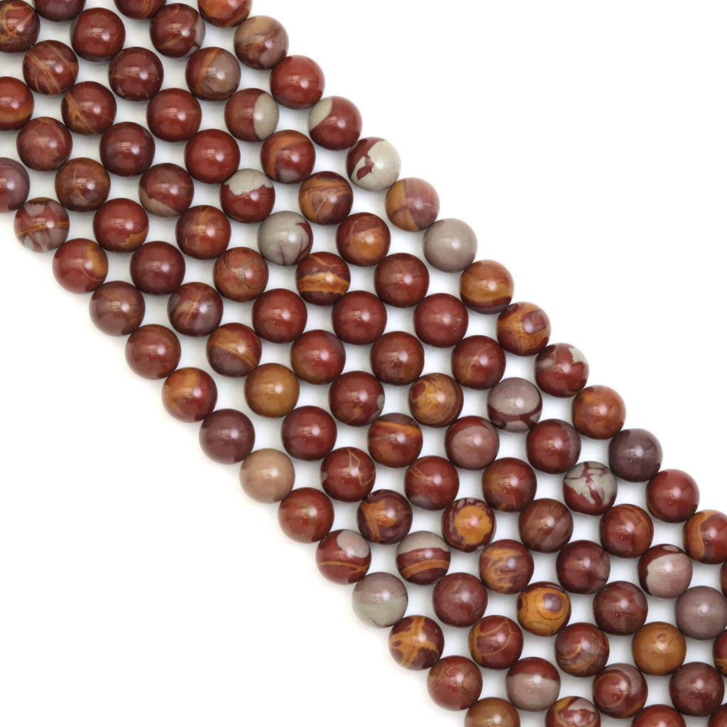 Genuine Noreena Jasper Round Smooth Beads, Sku#U1877