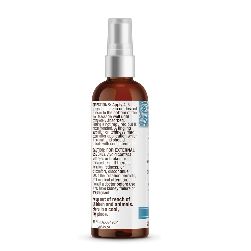 Magnesium Oil Spray for Rapid Muscle Relief & Soothing Aches - Quick Absorbing 2oz
