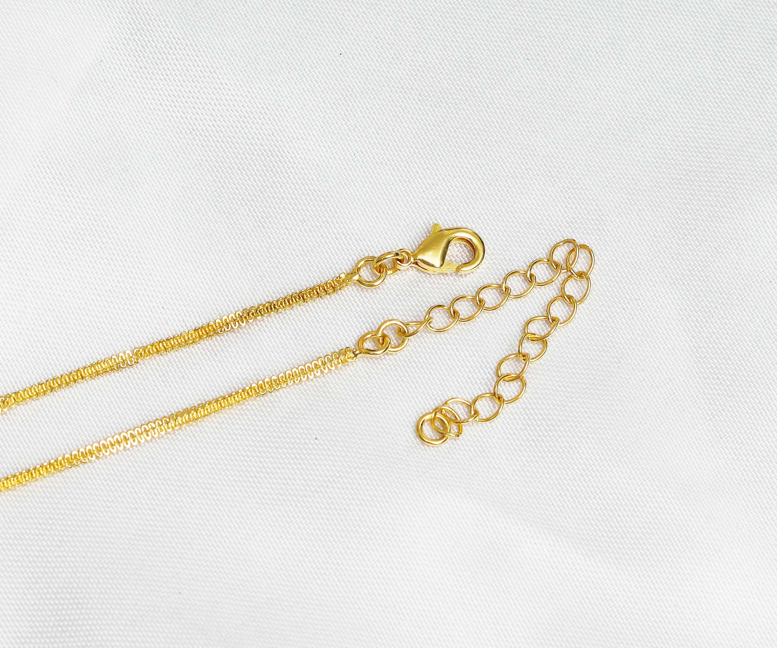 Dainty Gold Mesh Chain Necklace, sku#ZX71