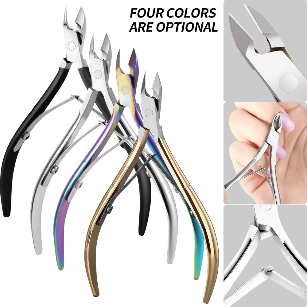 Professional Nail Cutter Nipper Scissors Stainless Steel Dead Skin Remover Pedicure Eagle Beak Pliers