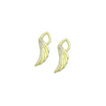 Clear CZ Gold wing Charm Pendant,Sku#LK1185