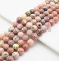 Quality Natural Pink Bloodshot Agate Round Smooth Beads,6mm/8mm/10mm/12mm beads,Rose Pink Gemstone, 15.5inch strand, SKU#U394