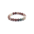 Genuine Rainbow Quartz Round Smooth Stretchy Bracelet, 8mm/10mm, Sku#EF366