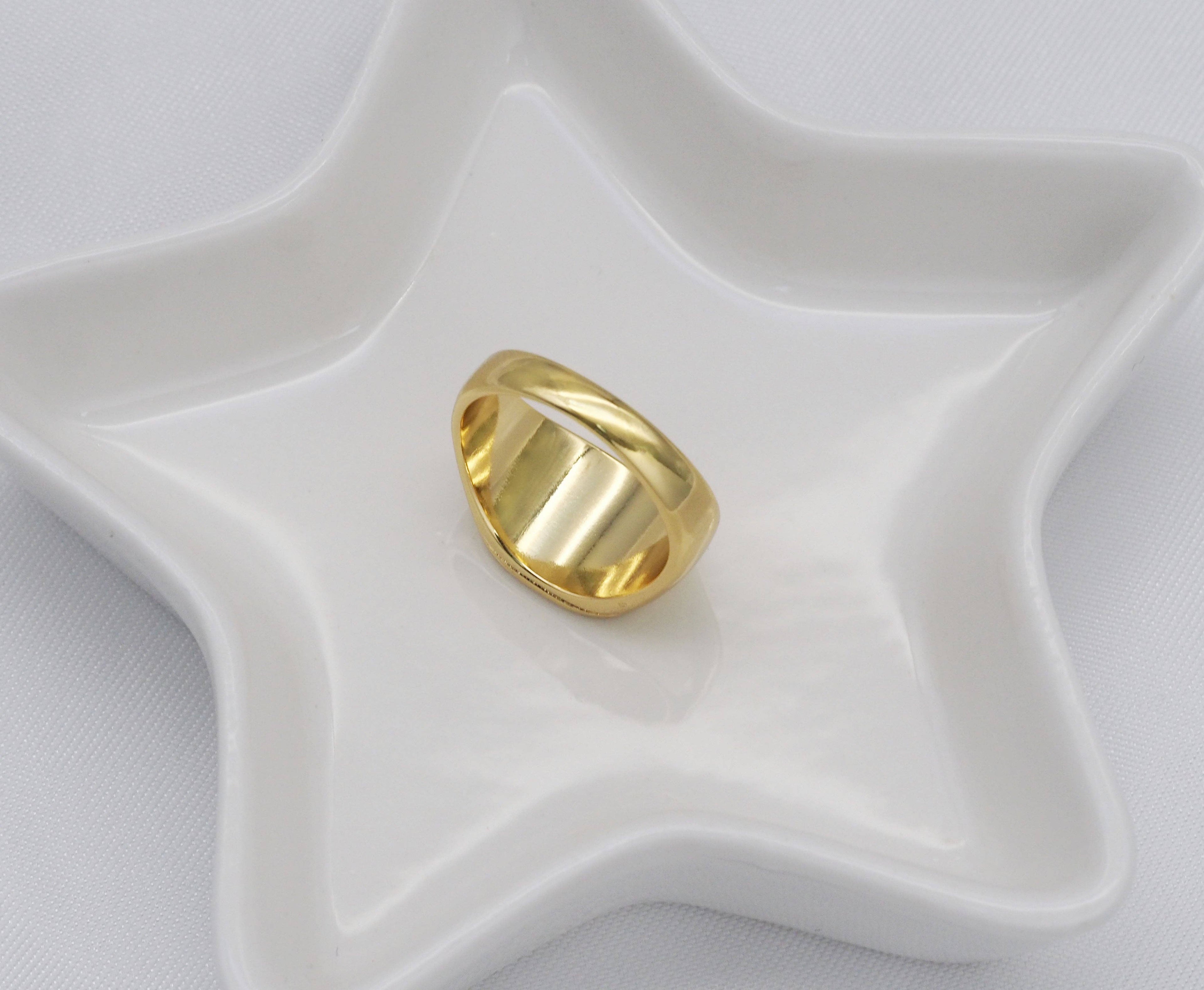Square Pearl Signet Ring, Sku#ML57