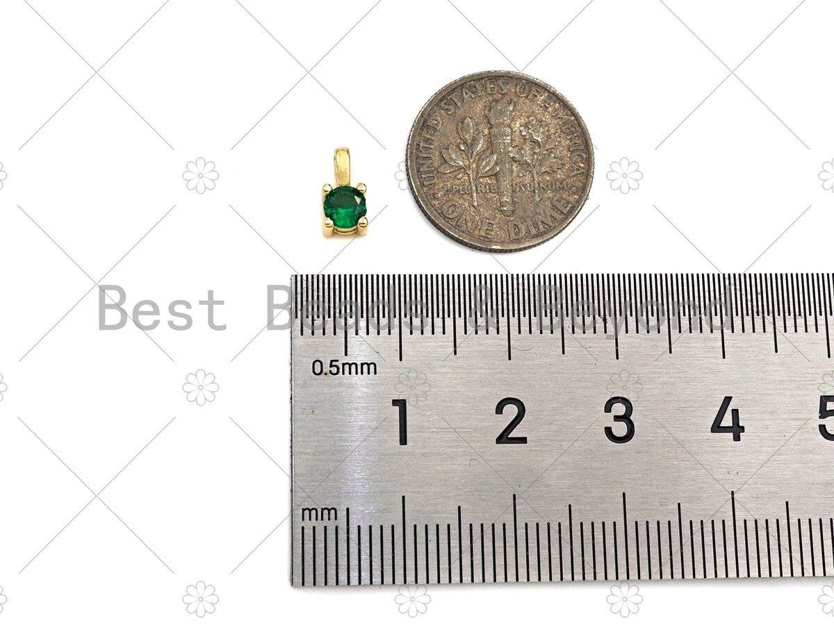 Round CZ Diamond Shape charm, sku#L446