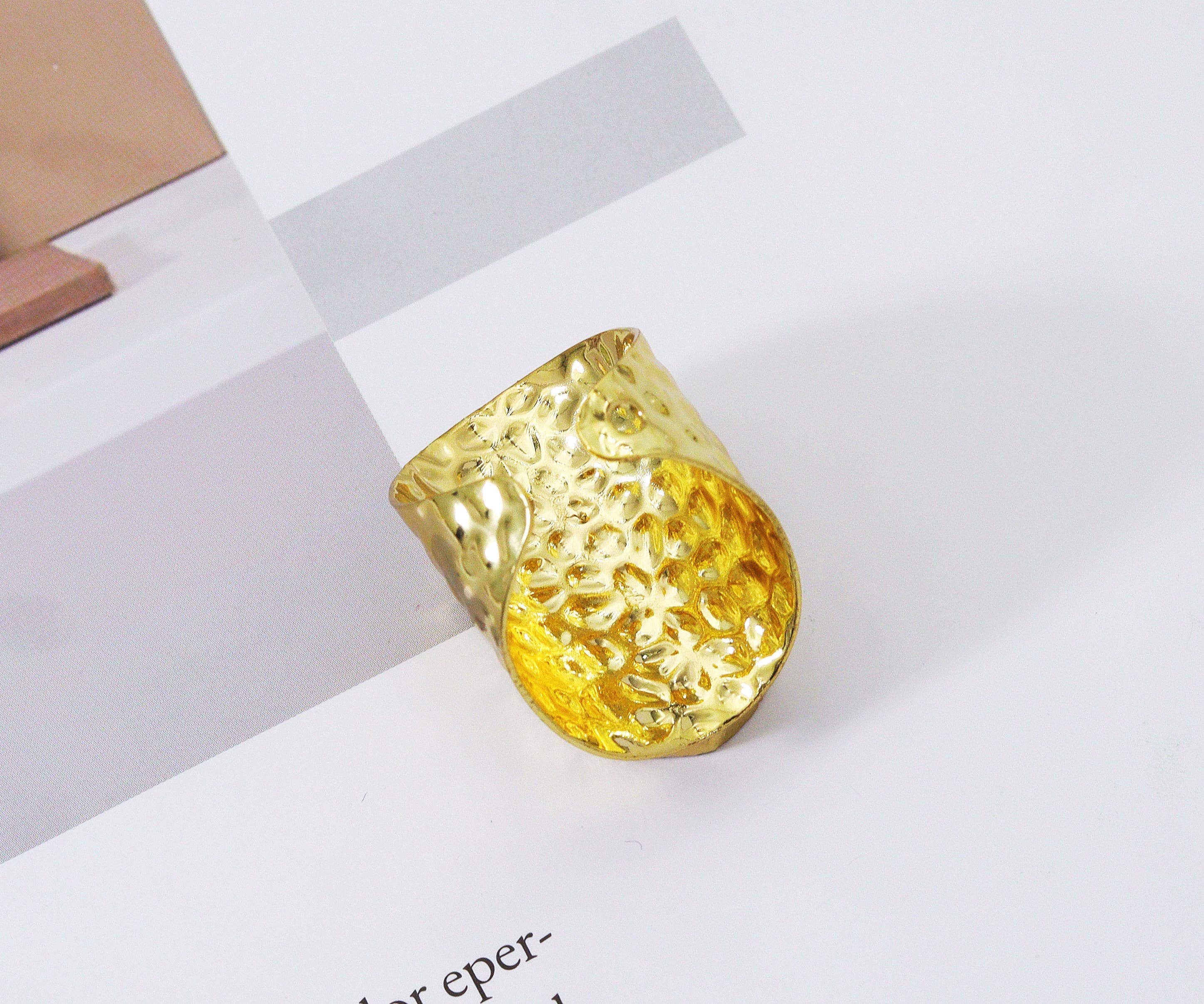 Gold Kyanite Adjustable Ring, Sku#YT30