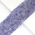 Genuine Tanzanite Round Faceted Beads, Sku#U1742