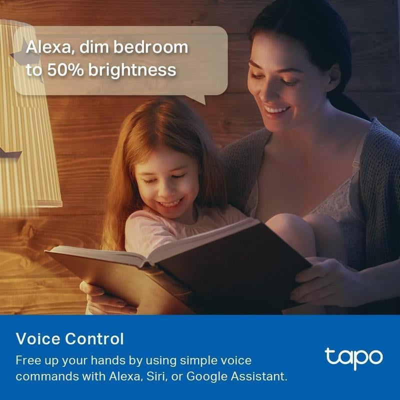 Tp-Link T& Tapo L535E(4-Pack) Smart Light Bulbs, 1100 Lumens High Brightness (75W Equivalent), Matter-Certified, 16M Colors Wifi Light Bulb, Dimmable, Works W/Siri, Alexa & Google Home,A19 E26