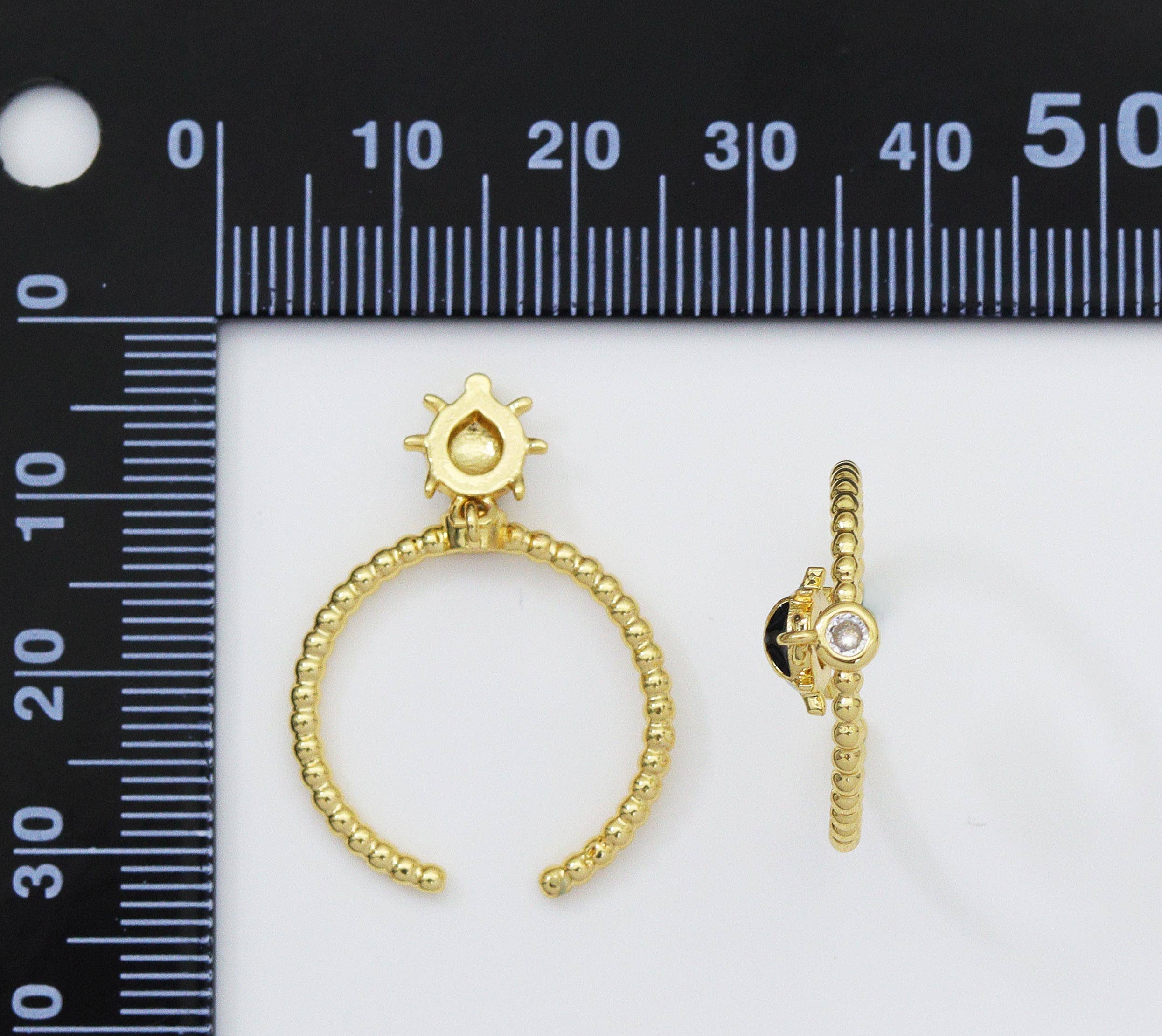Enamel Ladybug Adjustable Ring, Sku#LD246