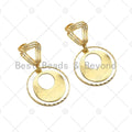 Statement Round Dangle Earrings, Stud Earrings, Hoop Earring, Modern Earrings, Dainty Earrings, sku#EF07