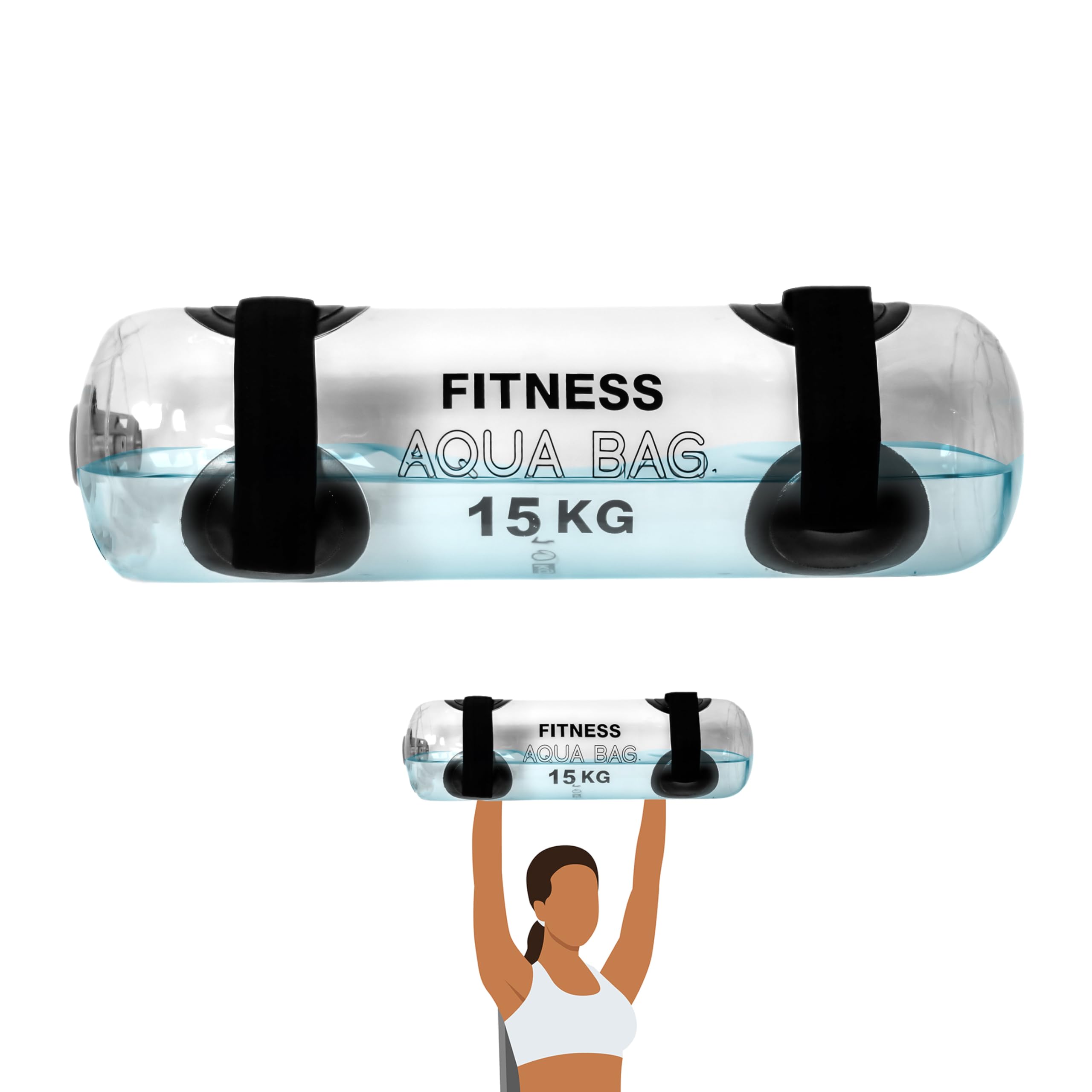 Trademark Innovations Sacs de poids d'eau Équipement d'entraînement aquatique Sac d'entraînement aquatique Équipement de musculation Max 15 kg