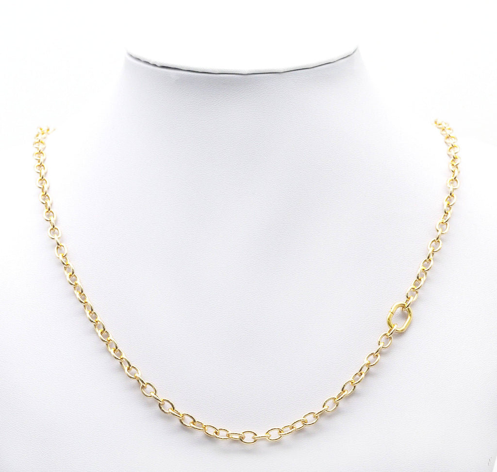 Gold Oval Snap Clasp, Sku#Y748