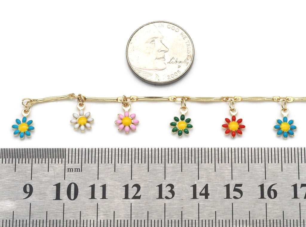 Daisy Flower Chain By Yard/Choker Necklace, sku#LS20