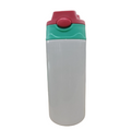 12oz Blank Sublimation Sippy Cup White Straight Stainless Drinking Tumbler Sport Water Bottles with Handle