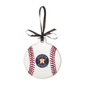 Flat Baseball Astros Ornament