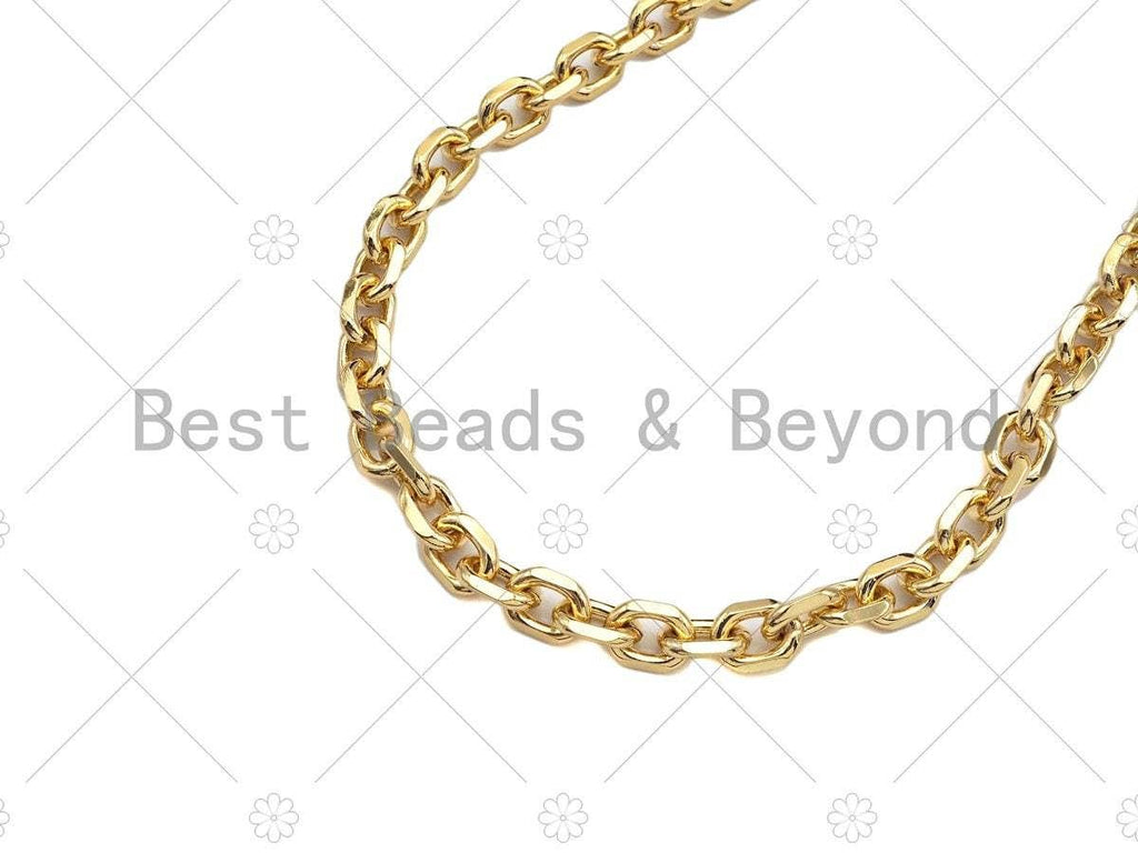 18" Gold Filled Chunky Oval Link Chain Necklace, sku#LD18