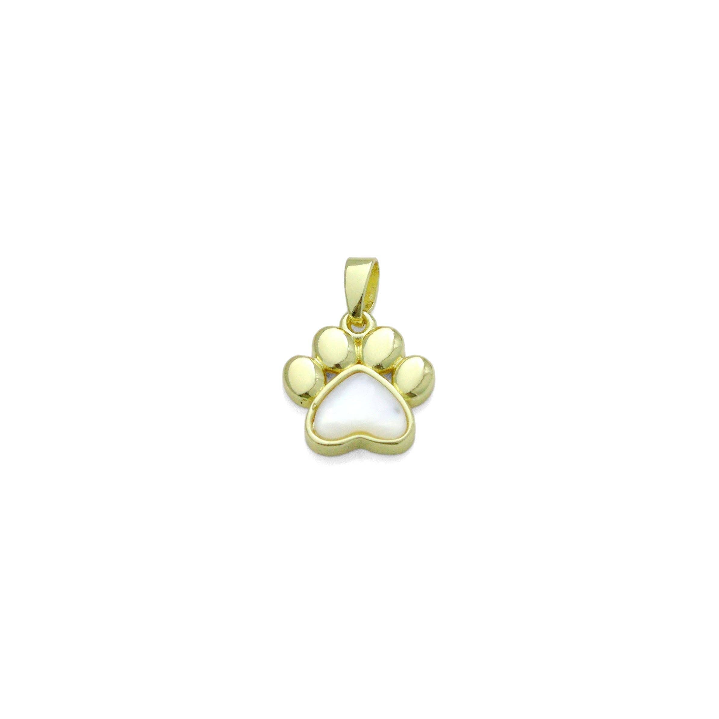 Mother of Pearl Paw claw Charm Pendant, Sku#LX793