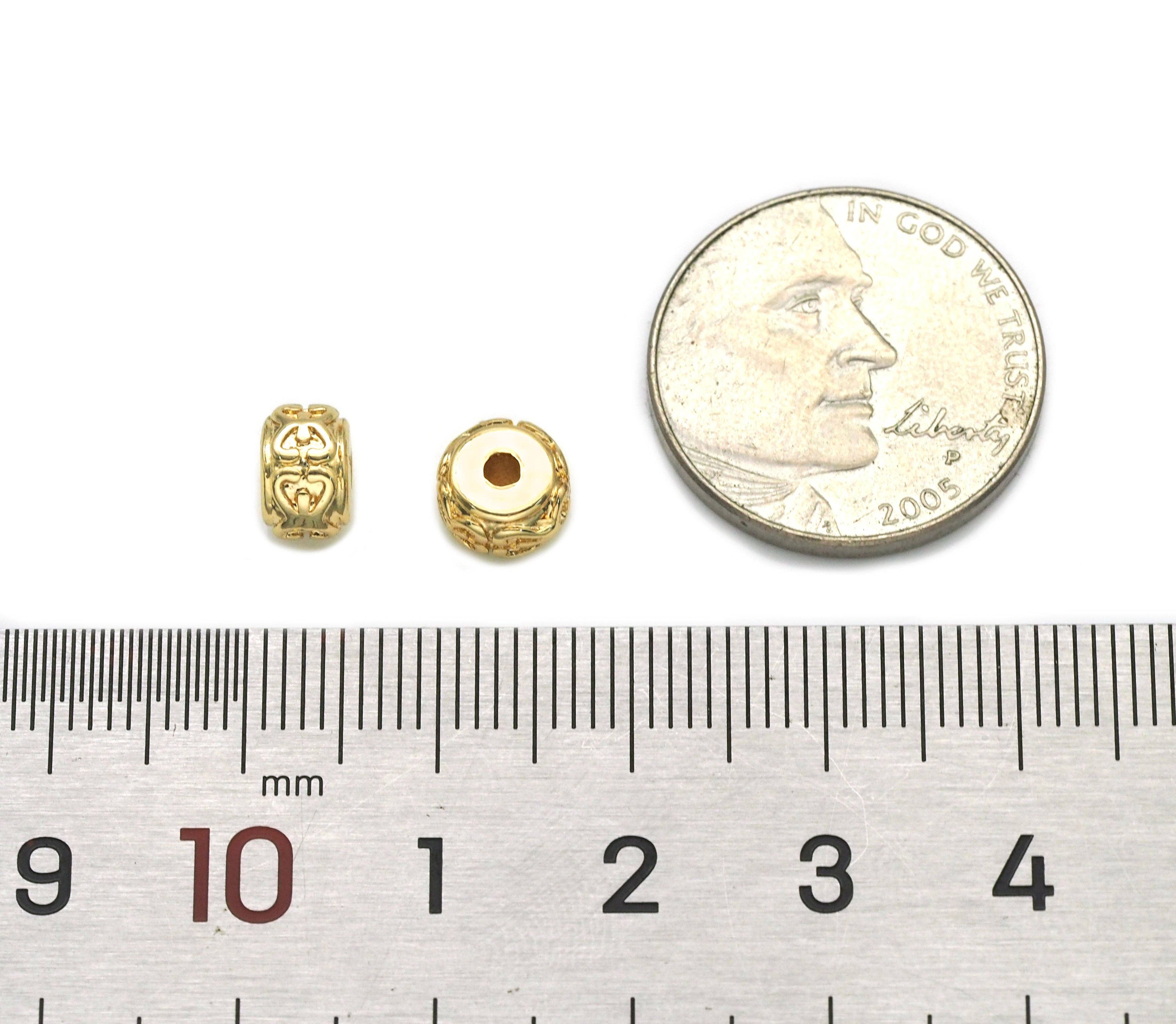 Gold Filled Roundelle Spacer Beads, Sku#ZX124
