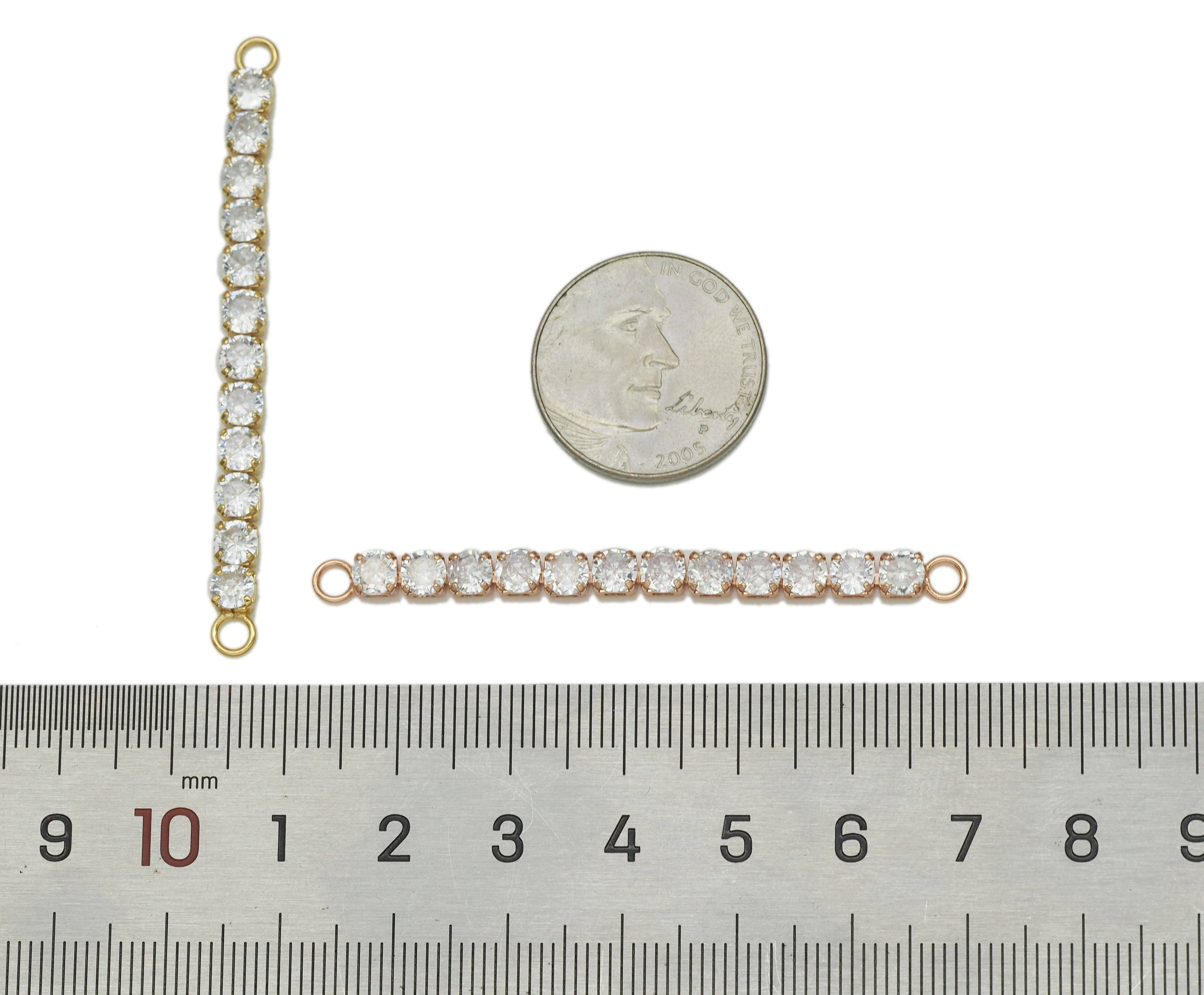 CZ Long Bar Connector, Sku#Y638