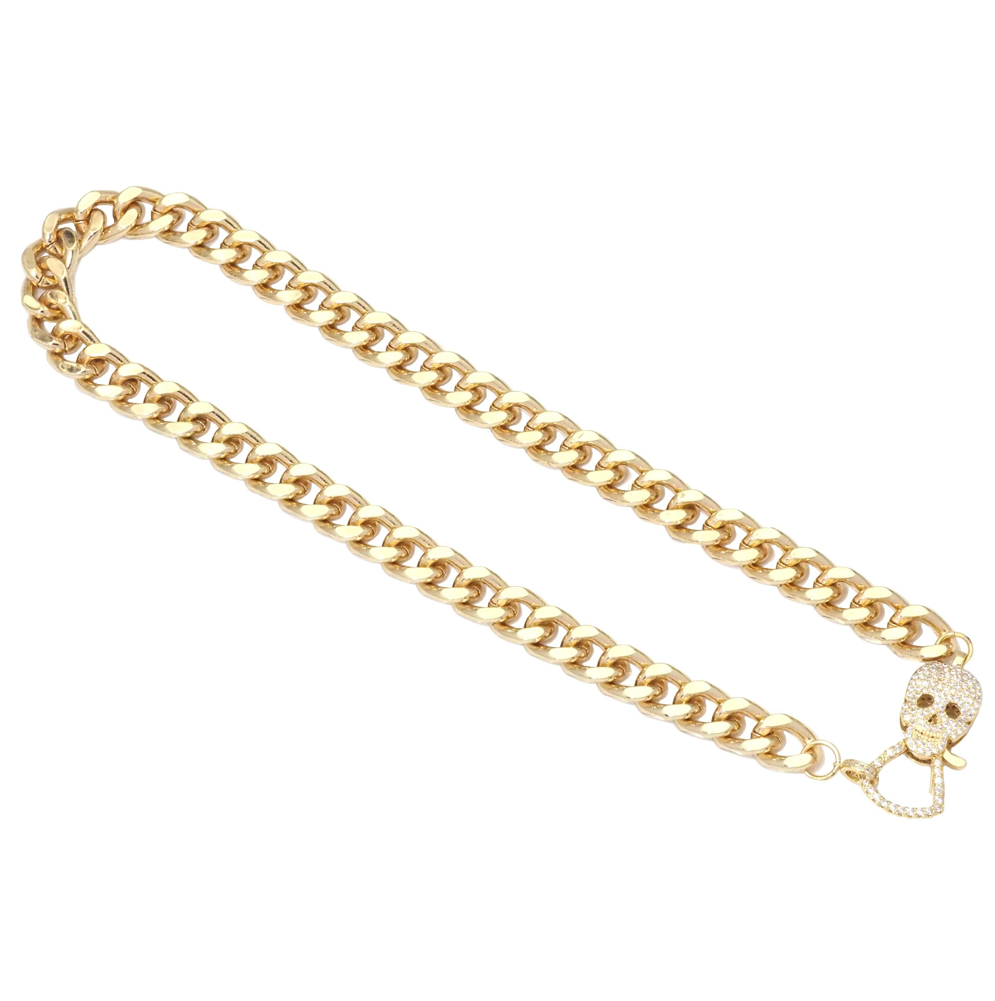 Chunky Skull Necklace, sku#EF324