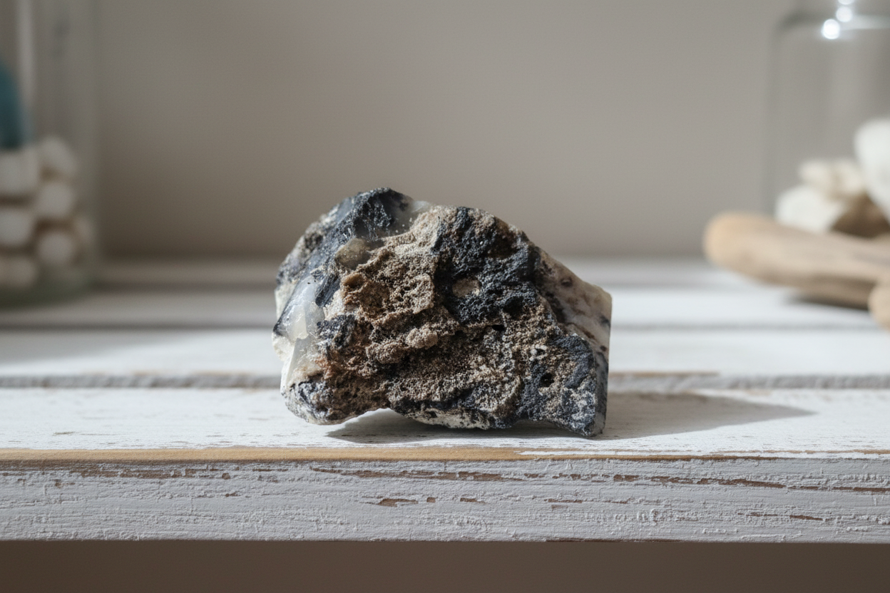 Dendritic Opal Rough Specimen – 304g Natural Collector’s Piece