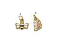Tiny Enamel Enamel Bee Butterfly Charm, Sku#Y758