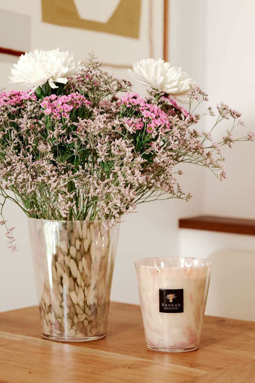 Baobab Collection White Pearls Max 16 Candle