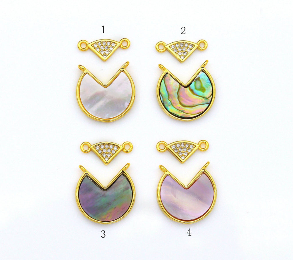 Gold MOP Abalone Charm, Sku#LY06