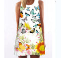 Digital Print Sleeveless Dress for Women and Maternity - # PRGTA11510013