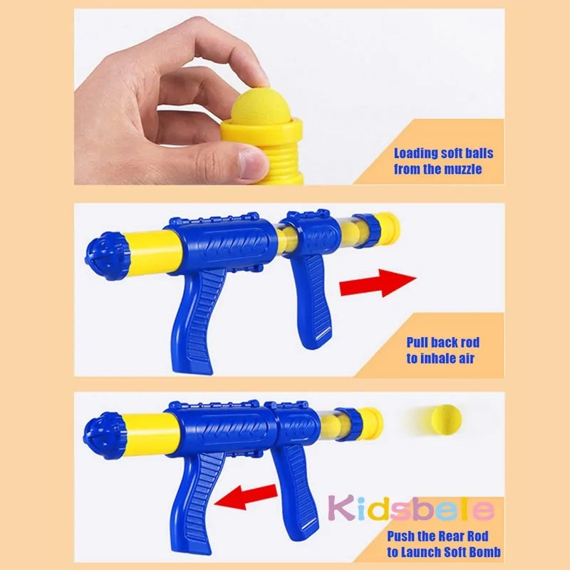 Duck Air Pump Powered Kids Gun - # BOT&G521810008