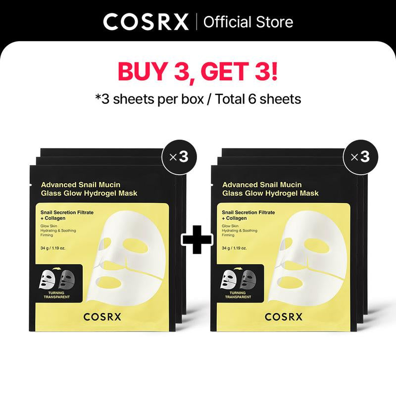 [COSRX Official] My Morning Glow - 6 Days Overnight Repair Solution | BOGO DEAL, OVERNIGHT SNAIL MUCIN COLLAGEN MASK Glowing Face Skincare Comfort
