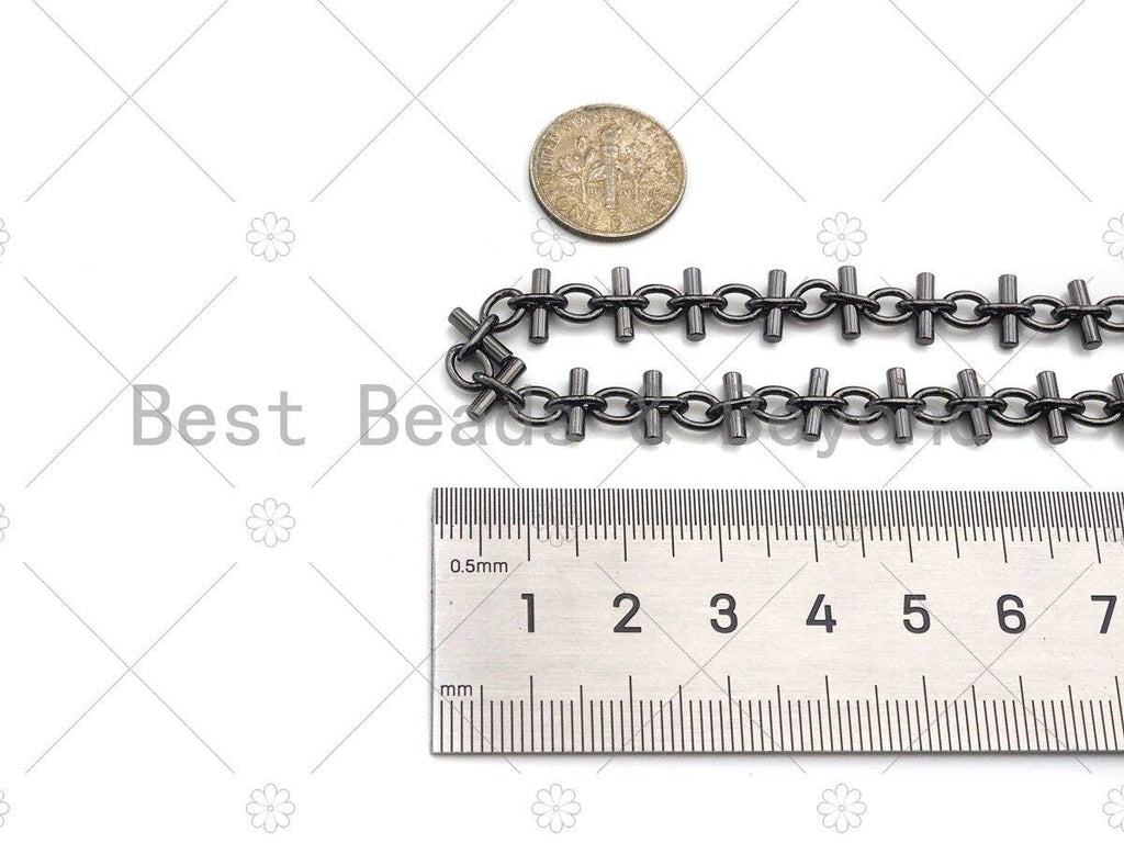 High Quality Hand Made Bar Oval Chain, 18K Real Gold Plated Chain, Wholesale bulk Chain, 8x10mm,sku#M319